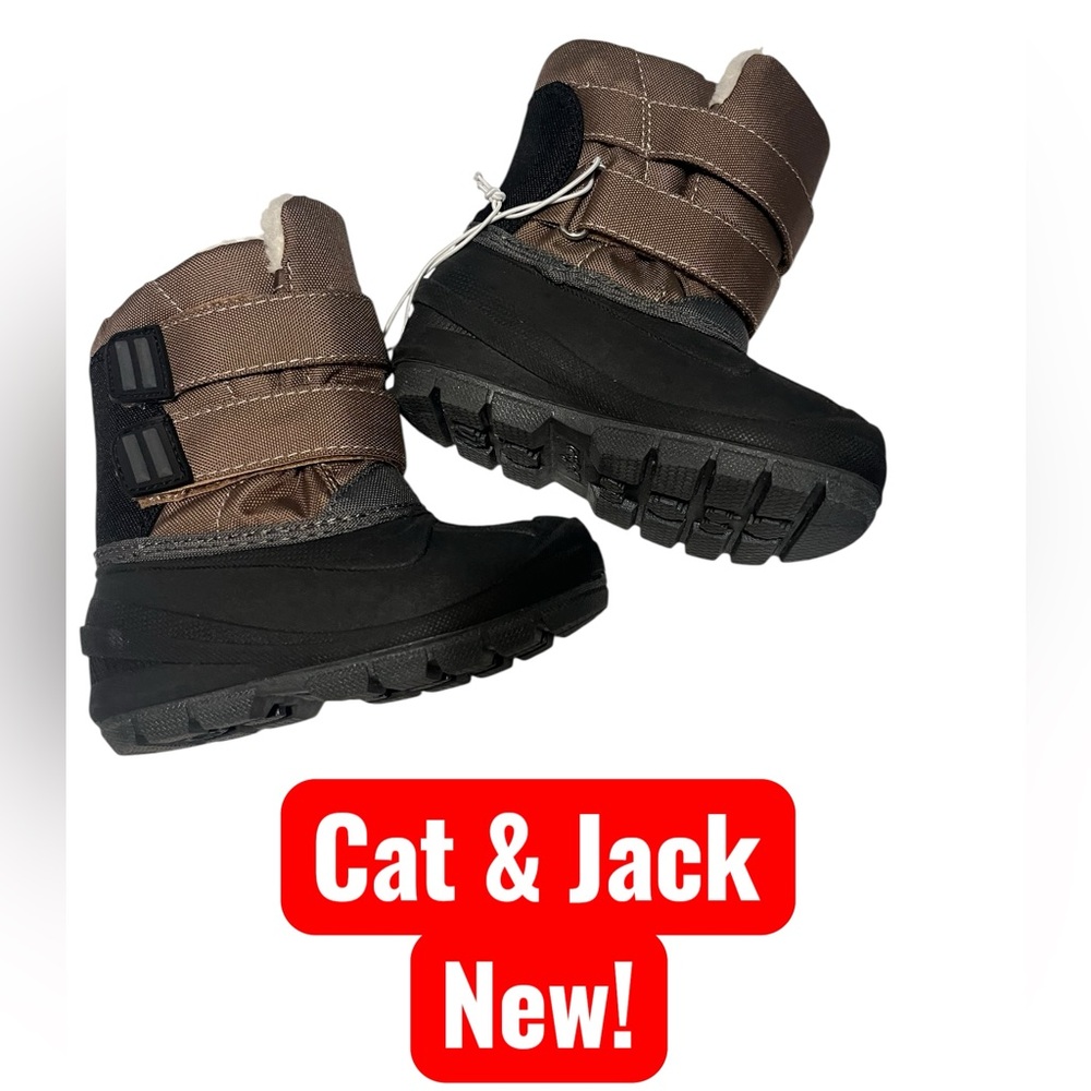 Cat & Jack Boys Snow Rain Winter Boots New 8 Free Shipping